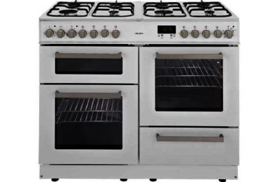 Bush BCY100DFW Dual Fuel Range Cooker- White/Ins/Del/Rec